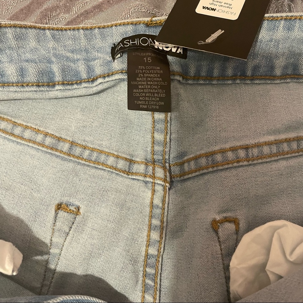 High Rise Ripped Skinny Jeans - Picture 6 of 7